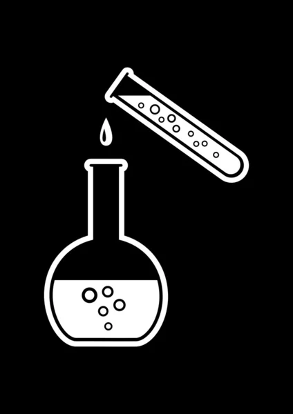 Laboratorní sklo — Stockový vektor