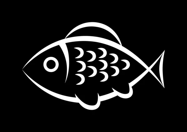 Balık Simgesi — Stok Vektör