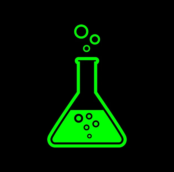 Vidrio de laboratorio — Vector de stock