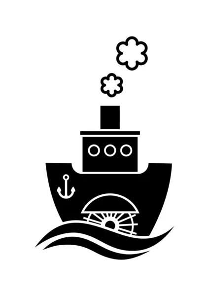 Fartyget ikonen — Stock vektor