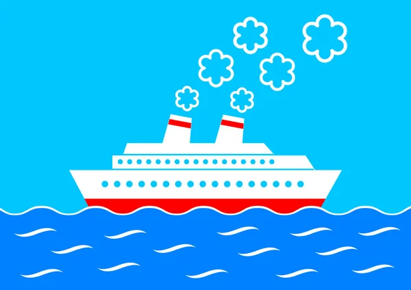 Ship clipart — Stock Vector