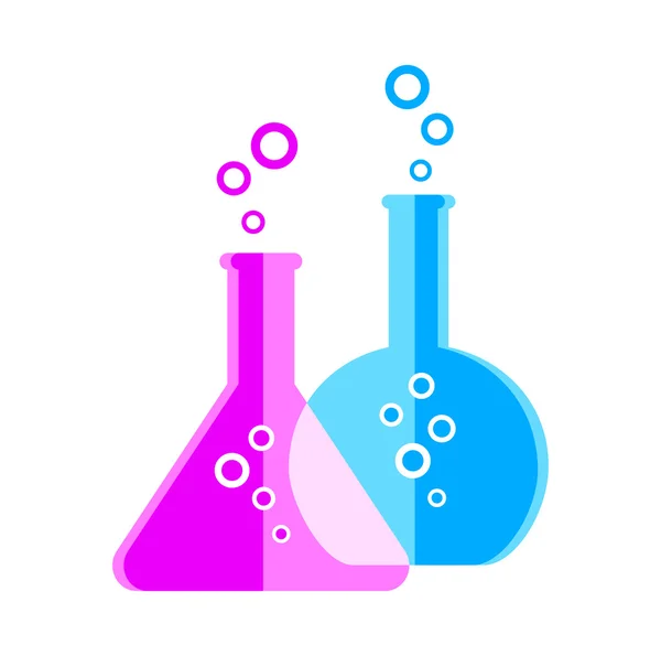 Vidrio de laboratorio — Vector de stock