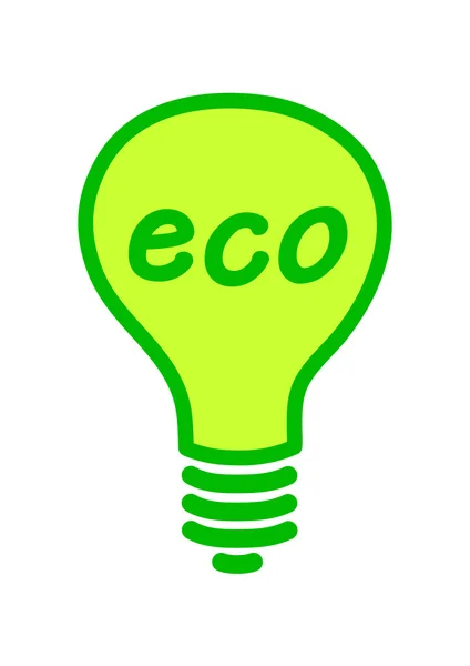 Eco gloeilamp — Stockvector