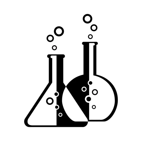 Laboratorní sklo — Stockový vektor