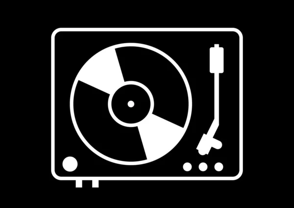 Gramophone pictogram — Stockvector