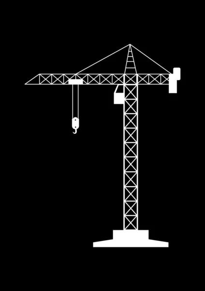 Grue à tour — Image vectorielle