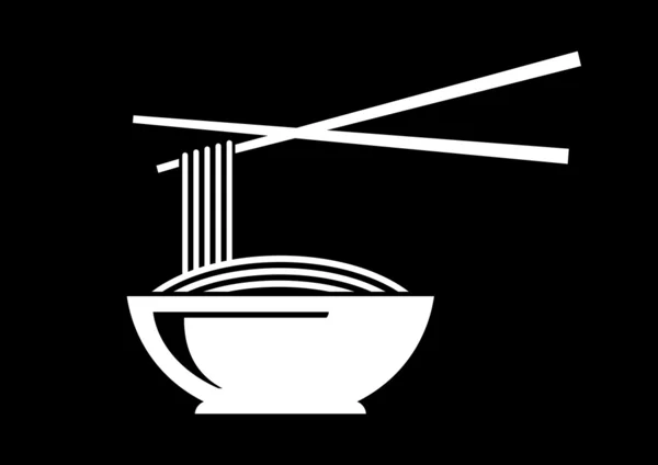 Icône nouilles — Image vectorielle