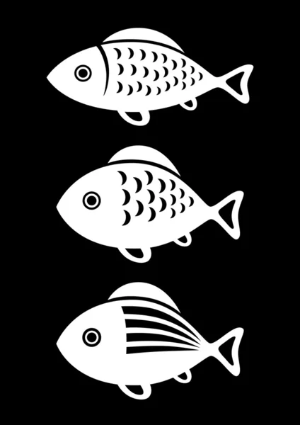 Fisch-Ikone — Stockvektor