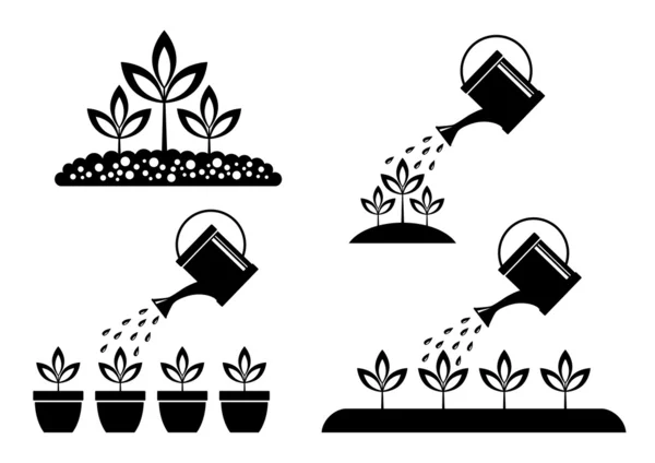 Icônes de jardin — Image vectorielle