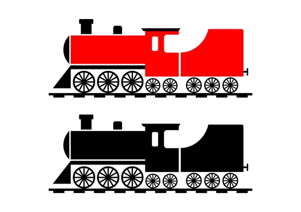 Icono del tren sobre fondo blanco — Archivo Imágenes Vectoriales
