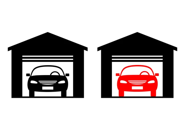 Ikona auta na bílém pozadí — Stockový vektor