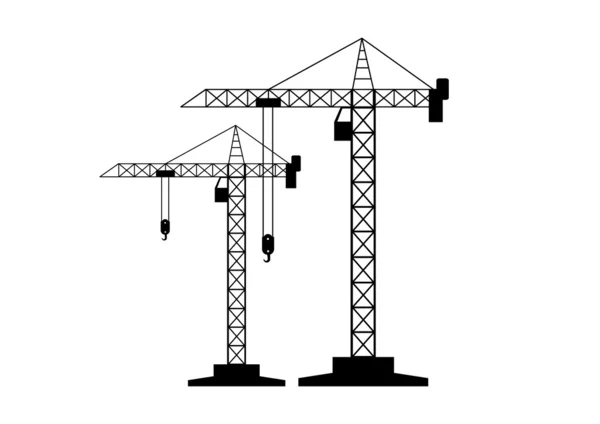 Guindaste da torre — Vetor de Stock