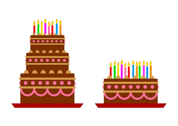 白色背景上的蛋糕图标 — 图库矢量图片