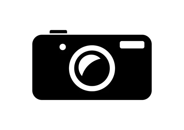 Ikona fotoaparátu na bílém pozadí — Stockový vektor