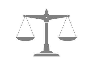 Beyaz arka planda gri ölçek simgesi 