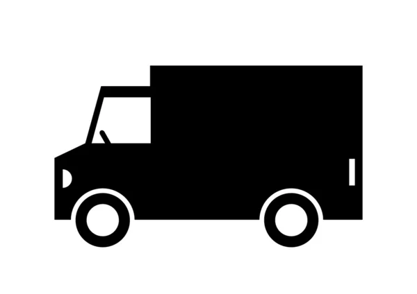 Lieferwagen auf weißem Hintergrund — Stockvektor