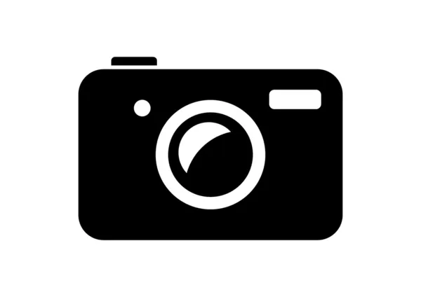 Camera icon on white background — Stock Vector