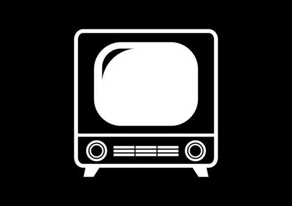 Icona TV retrò — Vettoriale Stock