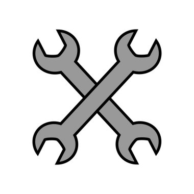 Beyaz arkaplanda anahtar vektör simgesi