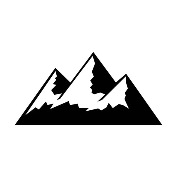 Mountain Vector Icon White Background — Stock Vector