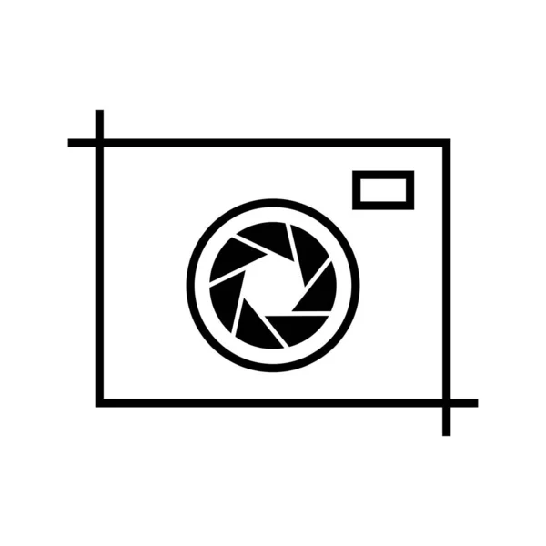 Значок Вектора Камеры Белом Фоне — стоковый вектор