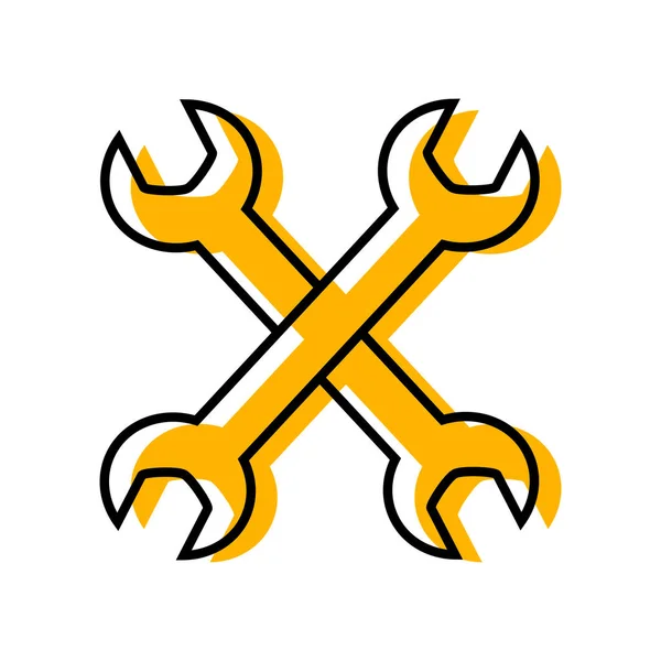 Spanner Icono Vector Sobre Fondo Blanco — Archivo Imágenes Vectoriales