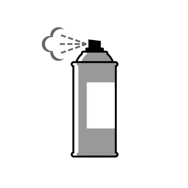Spray Can Vector Icon White Background — Stock Vector