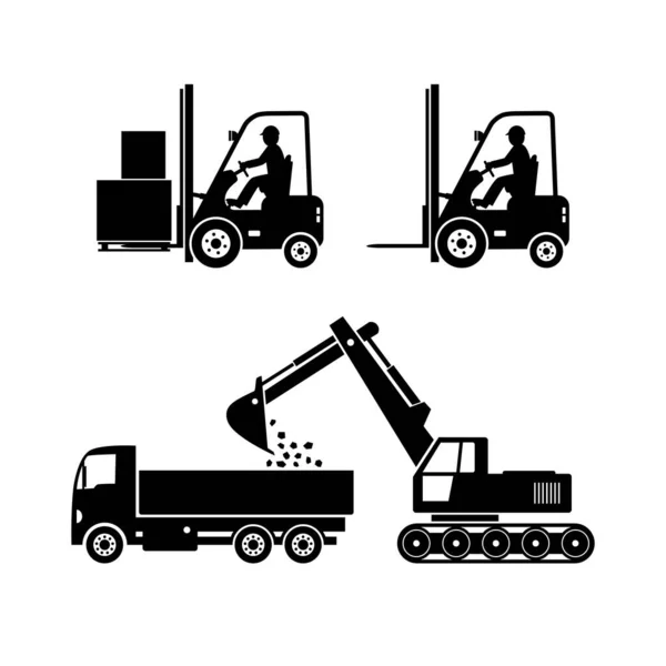 Industrial Vector Icon White Background — Stock Vector