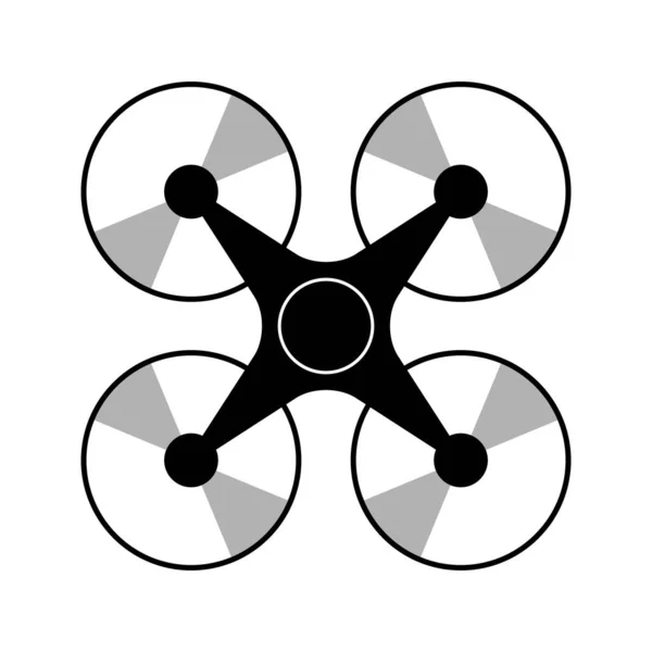 Drone Vector Icon White Background — Stock Vector