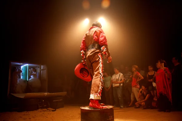 Ator como um cowboy . — Fotografia de Stock