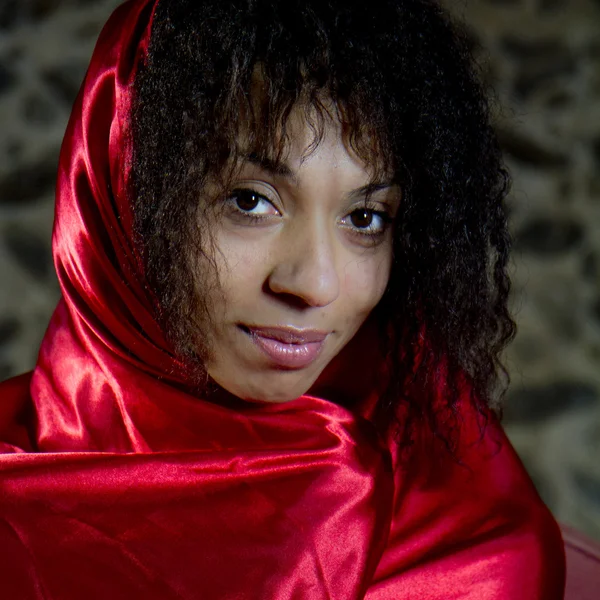 Looking woman wearing a veil . — стокове фото