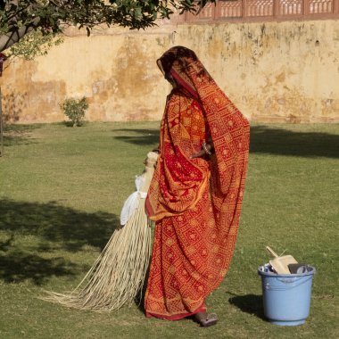 Hindistan sweeper portresi.