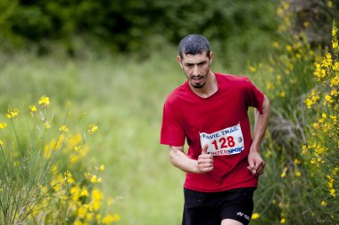 kırsal kesimde Runner.
