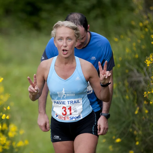 Corridore femminile rilassato . — Foto Stock