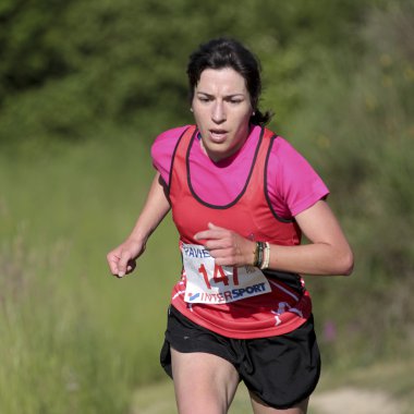 motived kadın atlet.