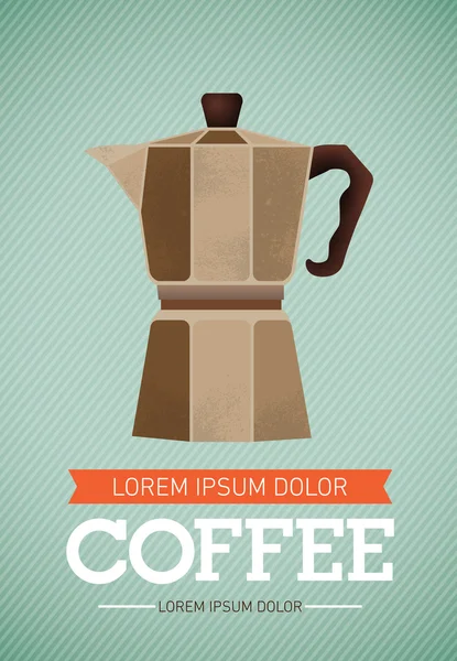 Café Vintage fondo de pantalla ilustración vectorial — Vector de stock