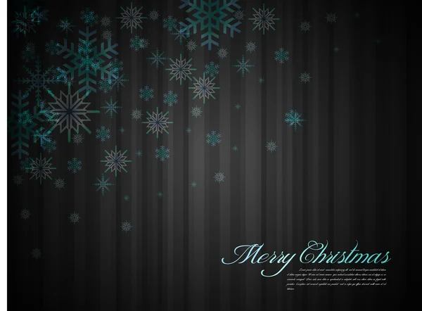 Feliz Navidad fondo elegante con copos de nieve — Archivo Imágenes Vectoriales