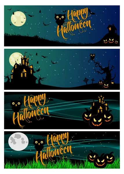 Conjunto de Halloween ilustração do vetor —  Vetores de Stock