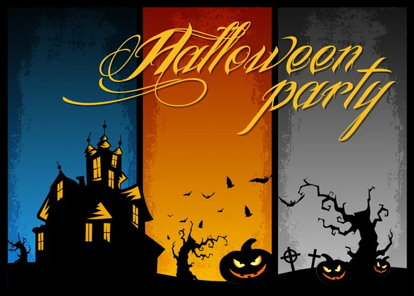 Halloween partito Liguvector illustrazione — Vettoriale Stock