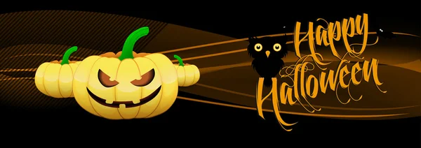 Halloween cartoons hintergrund | editierbare vektorillustration — Stockvektor