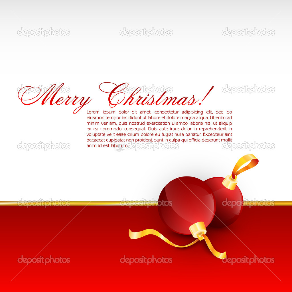 Merry Christmas Greetings Card with Elegant Suggestive Background