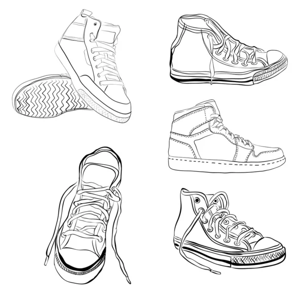 Retro sneakers — Stock Vector