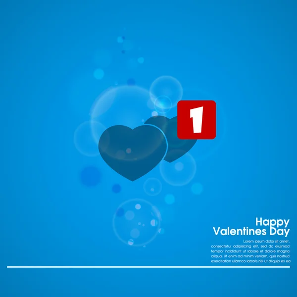 Tarjeta de felicitación para el día de San Valentín — Archivo Imágenes Vectoriales