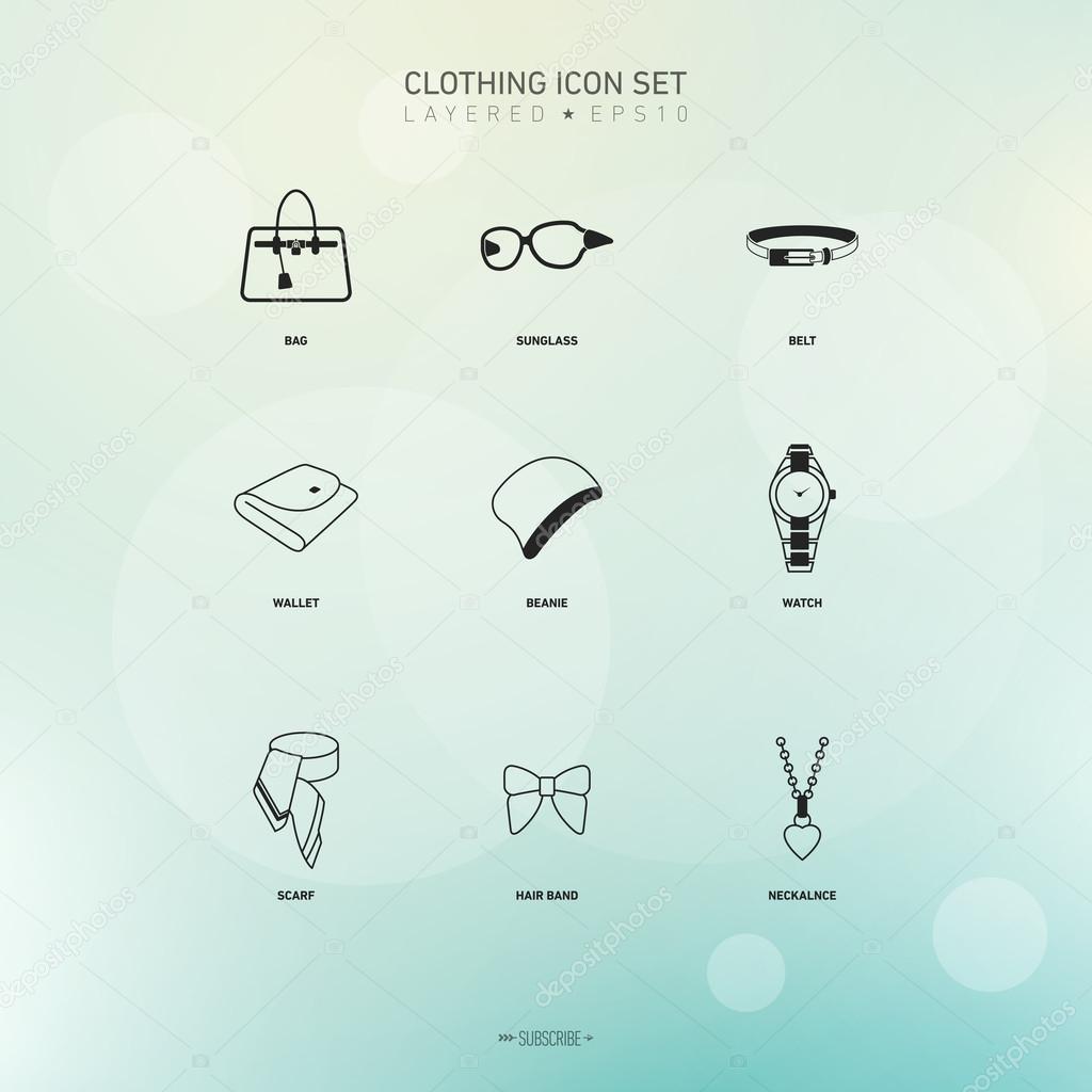 Clothing Icons Set