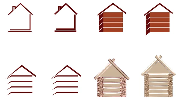 Icônes de maison — Image vectorielle