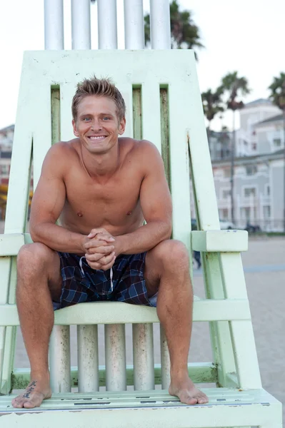 Young handsome lifeguard — Stock Photo, Image