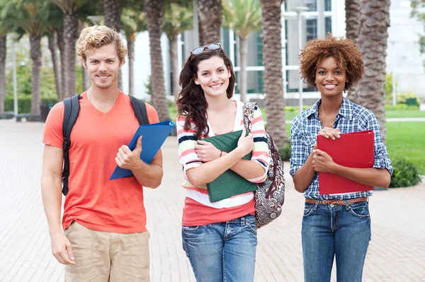 Happy group of college students Stock Picture