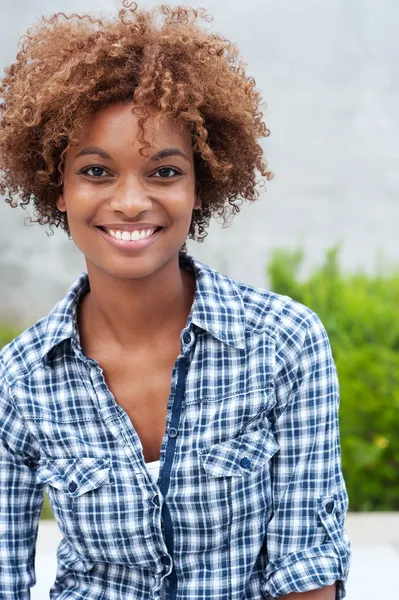 Estudante universitário americano africano bonito Fotografia De Stock