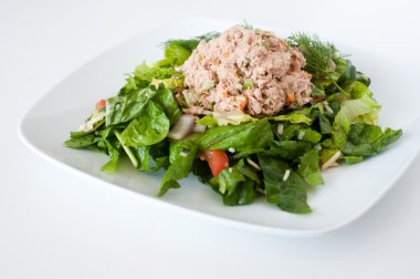 taze doğranmış ton balıklı salata