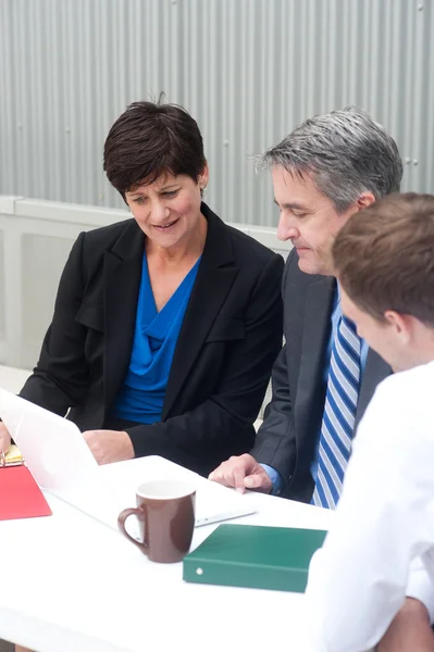 Happy business team at office — Stock Photo, Image